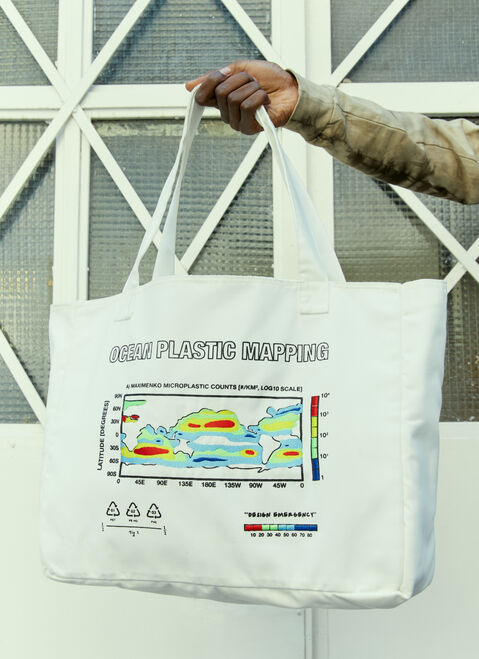 Space Available Ocean Mapping Tote Bag Orange spa0354004