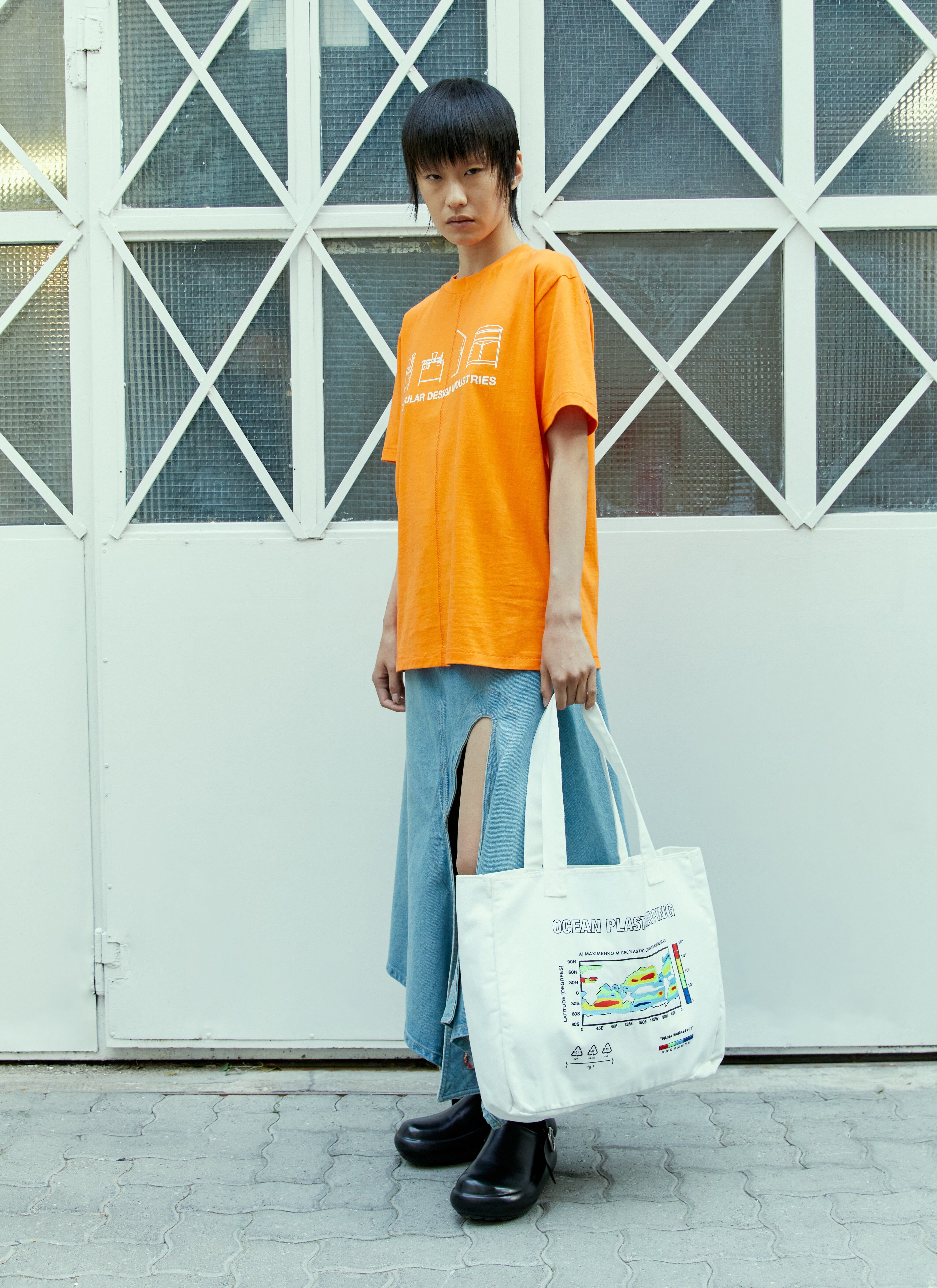 Space Available Ocean Mapping Tote Bag カーキ spa0356011