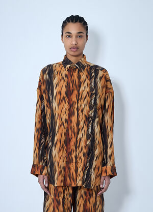 Balenciaga Cocoon Shirt Brown bal0259002