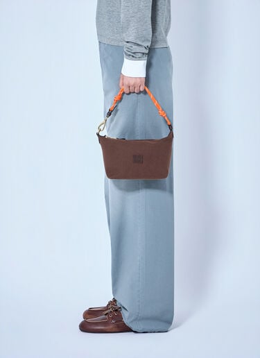 LN-CC® - Miu Miu: Gabardine Zip Handbag - Brown Miu Miu Gabardine Zip Handbag Brown miu0265033