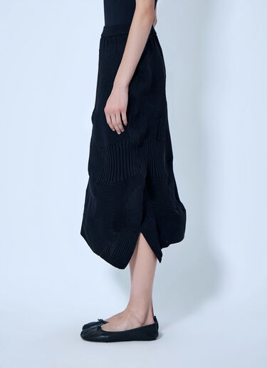 Issey Miyake Kone Kone Midi Skirt Black ism0265014