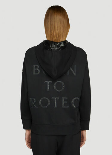 Moncler Born To Protect Zip-Up Sweatshirt Black mon0247050