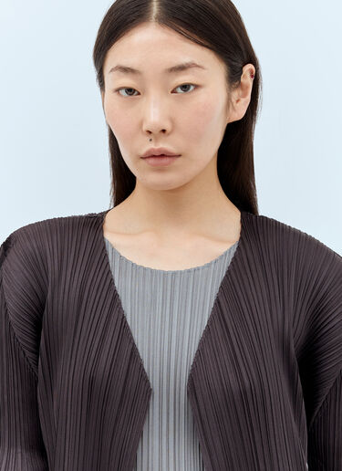 Pleats Please Issey Miyake Monthly Colors: April 长款开衫 黑色 plp0257006