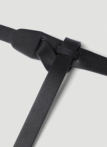 The Row Knotted Belt Black row0152014