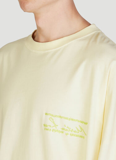 Martine Rose Oversized Long Sleeve T-Shirt Yellow mtr0152005