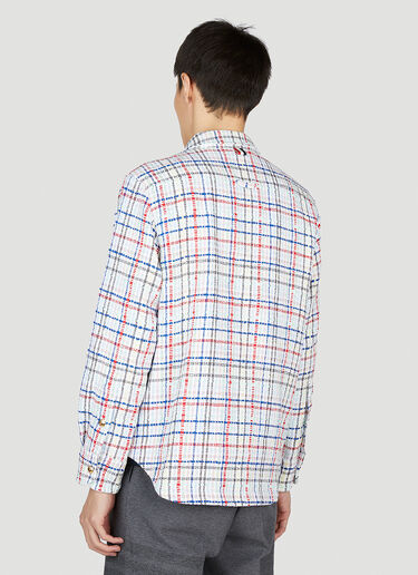 Thom Browne Check Tweed Jacket Blue thb0152002