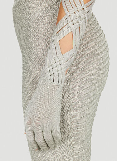 Isa Boulder Spiralweave Gloves Silver isa0251011