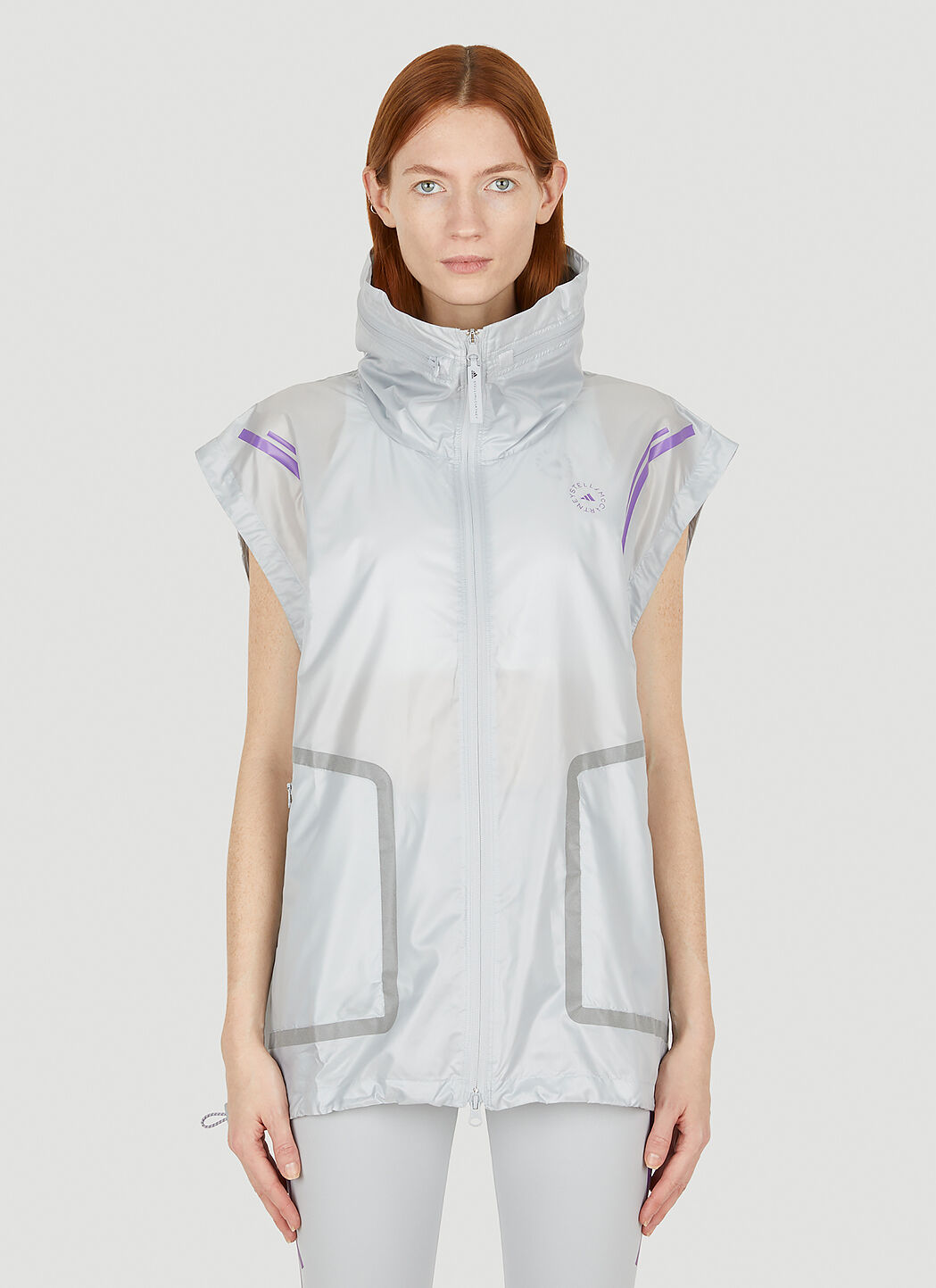 adidas by Stella McCartney Women s TruePace Sleeveless Jacket in