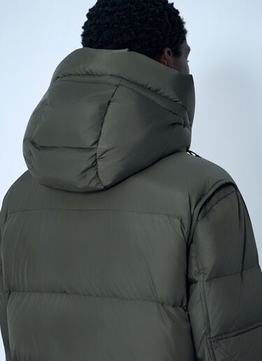 Matte Short Down Jacket Moncler Grenoble Matte Short Down Jacket Green mog0162003