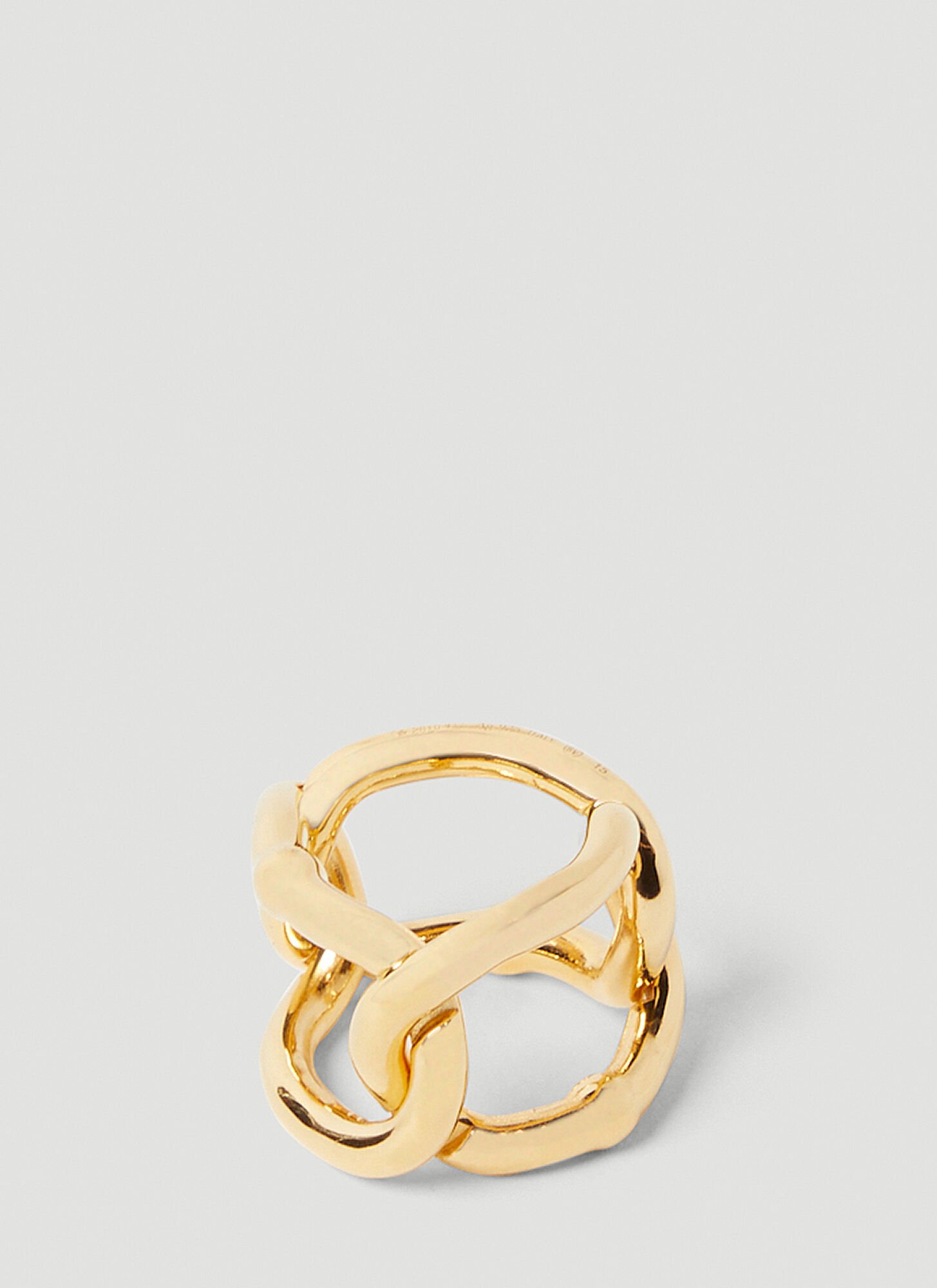 Bottega Veneta Chain Link Ring Female Gold