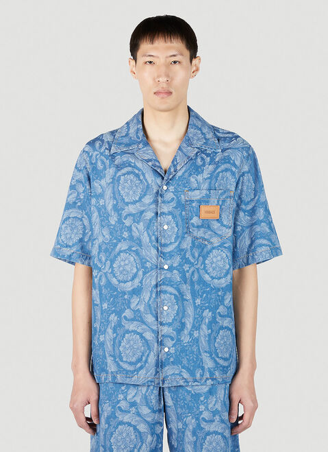DRx x STEFAN MEIER x LN-CC Barocco Denim Shirt White drs0350003