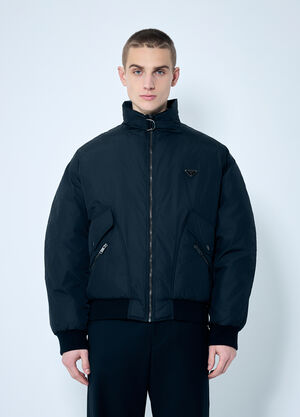 Moncler Nylon Aviator Puffer Jacket Black mon0160004