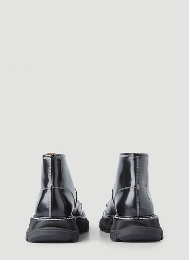 Alexander McQueen Tread 系带踝靴 黑 amq0147031