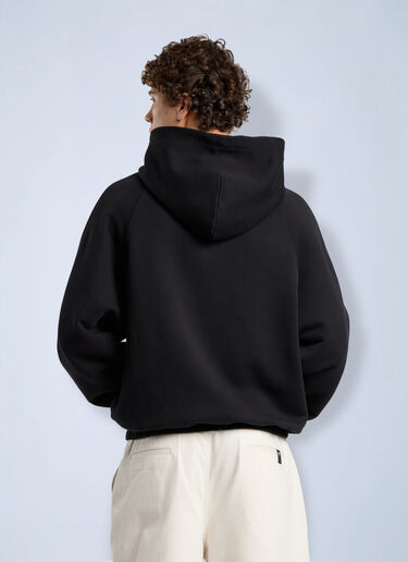 LN-CC® - Palm Angels: Vintage Box Logo Loose Hoodie - Black Palm Angels Vintage Box Logo Loose Hoodie Black pma0166250