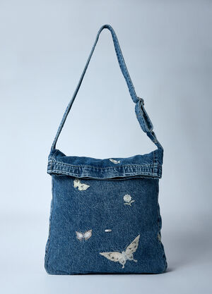 Our Legacy Crossbody Indigo Butterfly Sling Bag Brown our0160007