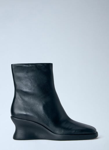 LN-CC® - Camper: Louise Wedge-Heel Ankle Boots - Black Camper Louise Wedge-Heel Ankle Boots Black cim0266025