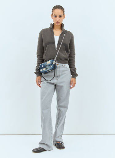 Marc Jacobs The Denim Clover Shoulder Bag Blue mcj0258003