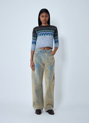 Fair Isle Knit Sweater Acne Studios Fair Isle Knit Sweater Grey acn0262010