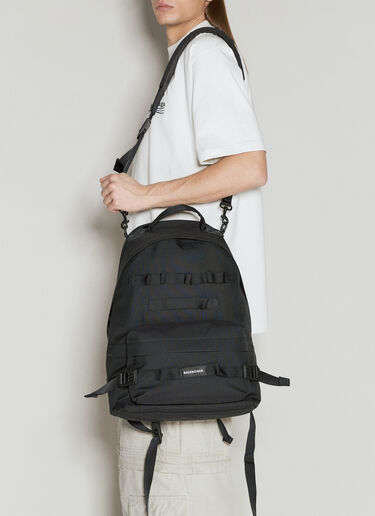 Balenciaga Army 中号多用途双肩包  黑色 bal0155048