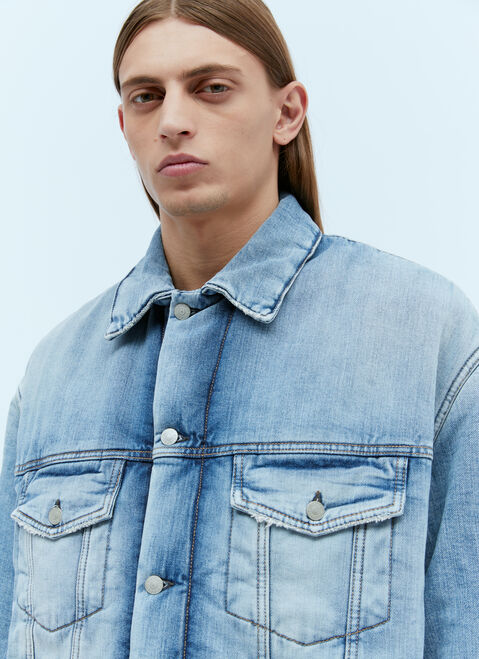Acne Studios Oversized Padded Denim Jacket Burgundy acn0254009