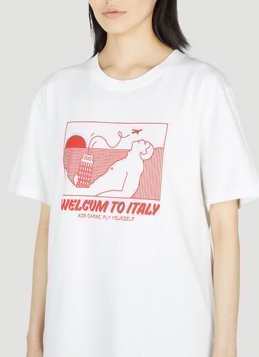 Welcum to Italy T-Shirt Carne Bollente Welcum to Italy T-Shirt White cbn0352014