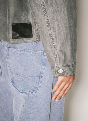 Our Legacy Cut Rebirth Denim Jacket Grey our0158004