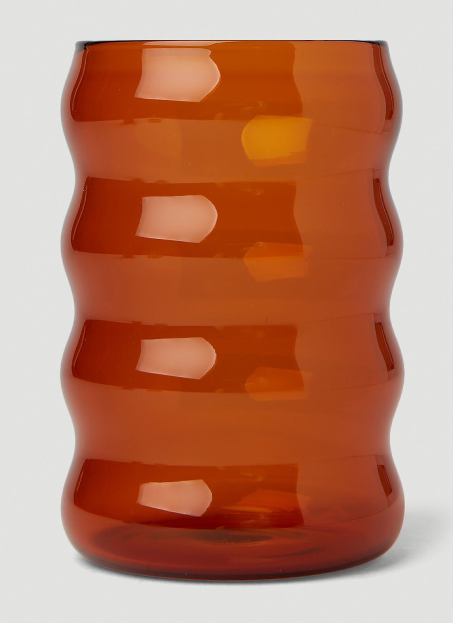 Sophie Lou Jacobsen Jumbo Ripple Glass Unisex Orange