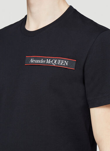 Alexander McQueen Logo Tape T-Shirt Black amq0144007