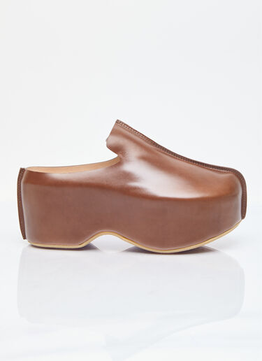 JW Anderson Platform Clog Shoe Brown jwa0255001