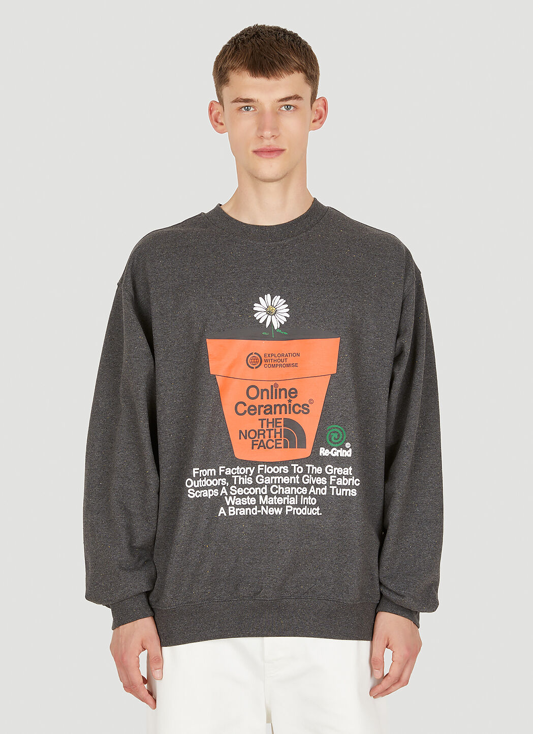 North face orange sweatshirt outlet