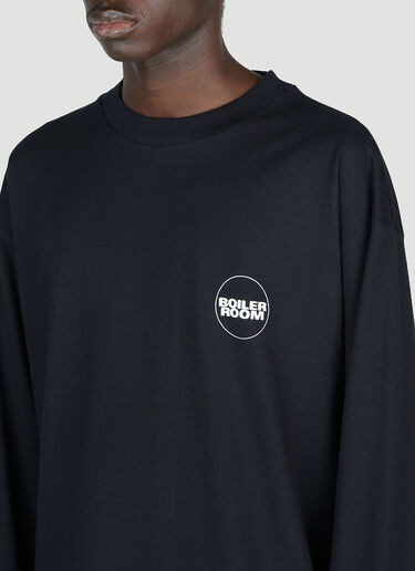 Boiler Room Logo Long Sleeve T-Shirt Black bor0153002
