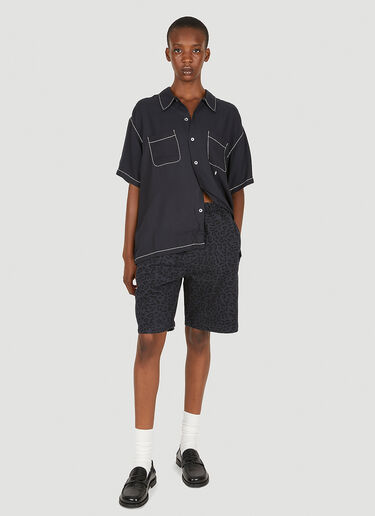 Contrast Pick Stitched Shirt Stüssy Contrast Pick Stitched Shirt Black sts0348005