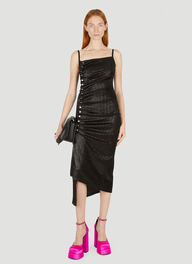 Rabanne Gathered Dress Black pac0251028
