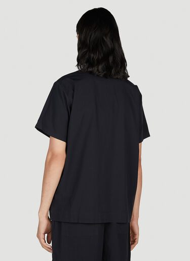 Tekla Classic Short Sleeve Pyjama Shirt Black tek0353013