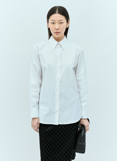 Gucci 자수 클래식 셔츠 화이트 guc0255186