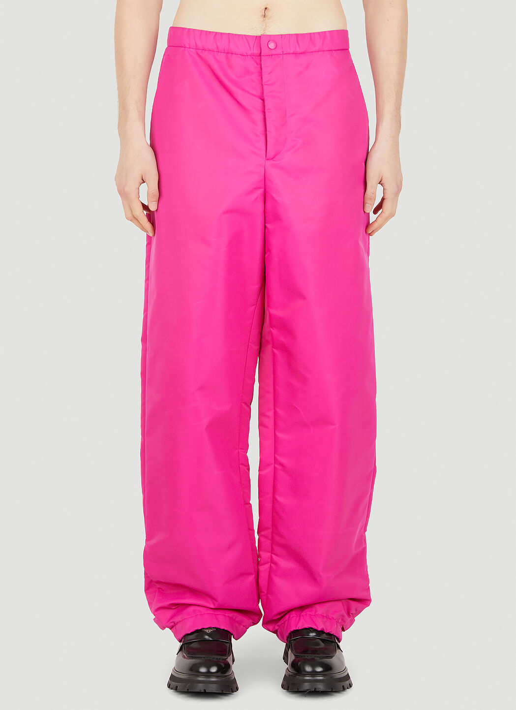 Pink top nylon pants
