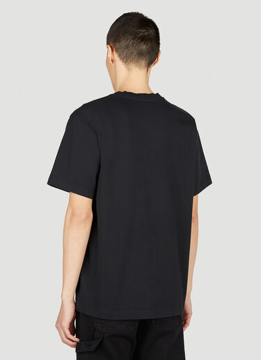 Helmut Lang Flocked Logo T-Shirt Black hlm0151007