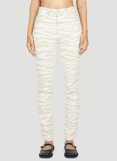 ZebraSwigy Jeans GANNI ZebraSwigy Jeans Beige gan0253074