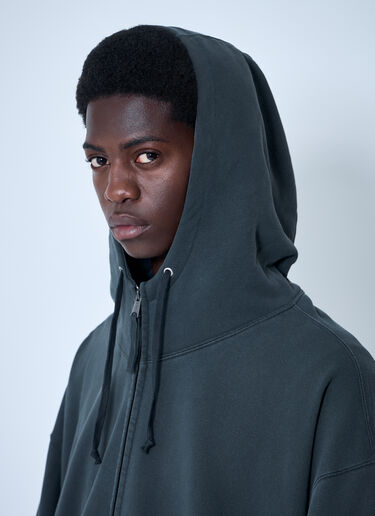Maison Margiela ロゴモチーフ ジップアップスウェットシャツ ブラック mla0159004