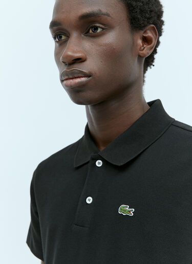 Comme des Garçons SHIRT x Lacoste Logo Patch Polo Shirt Black cdg0154005