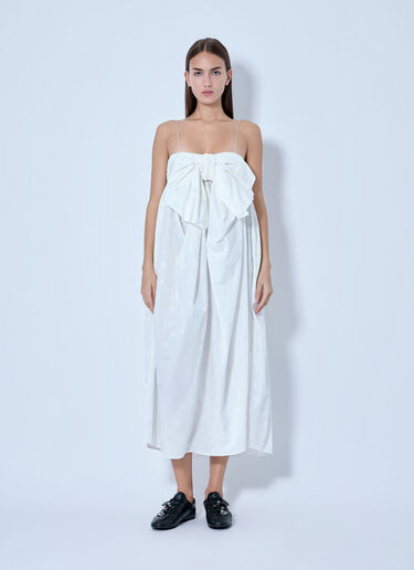 LN-CC® - Cecilie Bahnsen: Vilma Midi Dress - White Cecilie Bahnsen Vilma Midi Dress White cec0266008