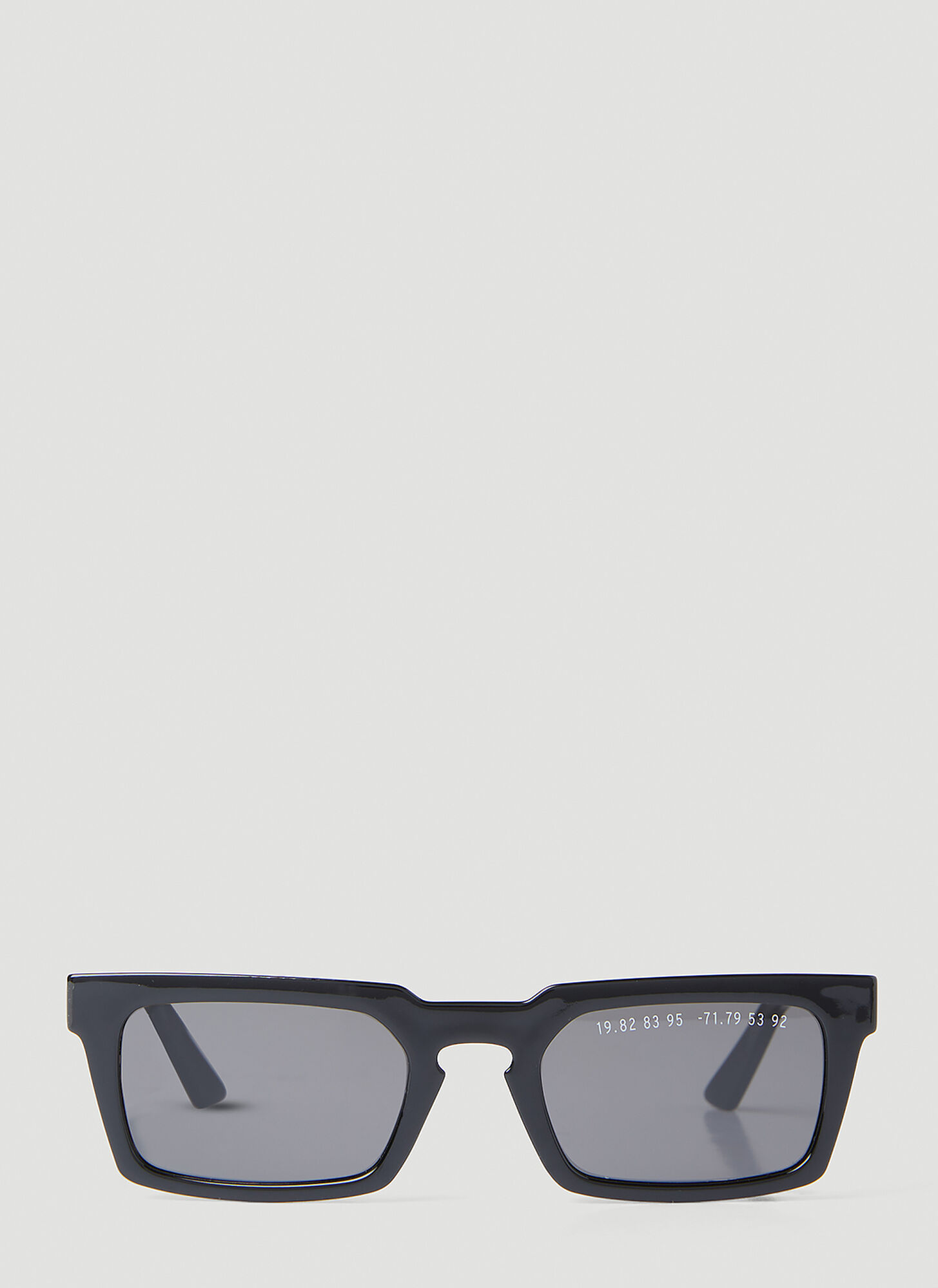 Clean Waves Type 02 Rectangular-frame Parley Ocean Plastic® Sunglasses In Black