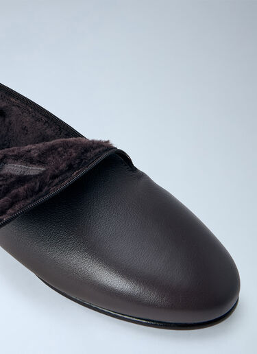 LN-CC® - Kiko Kostadinov: Petrel Shearling Lined Loafers - Brown Kiko Kostadinov Petrel Shearling Lined Loafers Brown kko0265012