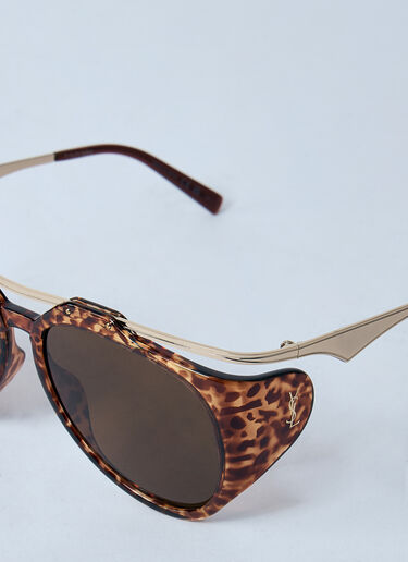 Saint Laurent SL M137 Sunglasses Brown yss0259049