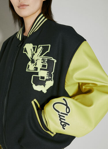 Y-3 Letterman Bomber Jacket Black yyy0354010