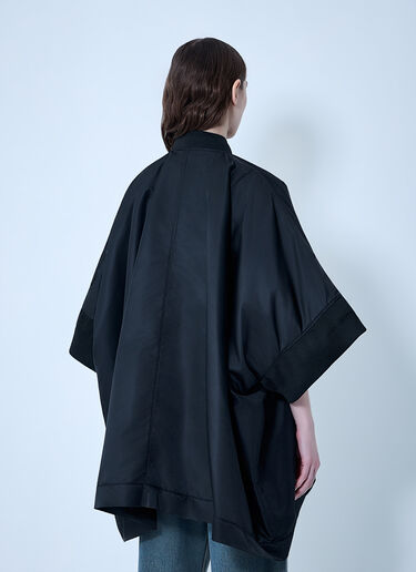 MM6 Maison Margiela Zip-Front Poncho Black mmm0264001