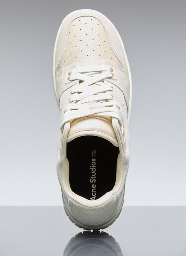 Acne Studios Leather Low Top Sneakers Beige acn0155037