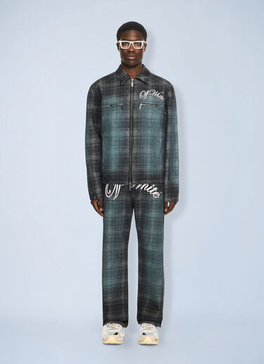 LN-CC® - Off-White: Check Jacq Den Skate Coach Jkt - Multicolor Off-White Check Jacq Den Skate Coach Jkt Multicolor ofw0164126