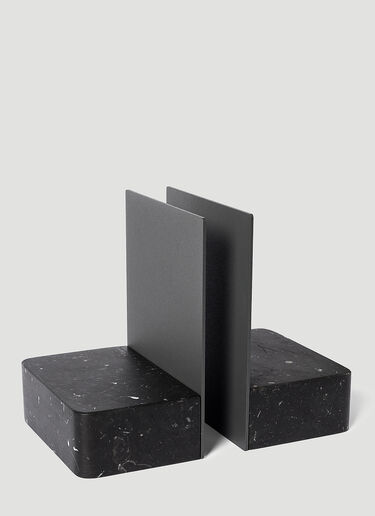 Set of Two Pietra L 08 Bookends Salvatori Set of Two Pietra L 08 Bookends Black wps0670061