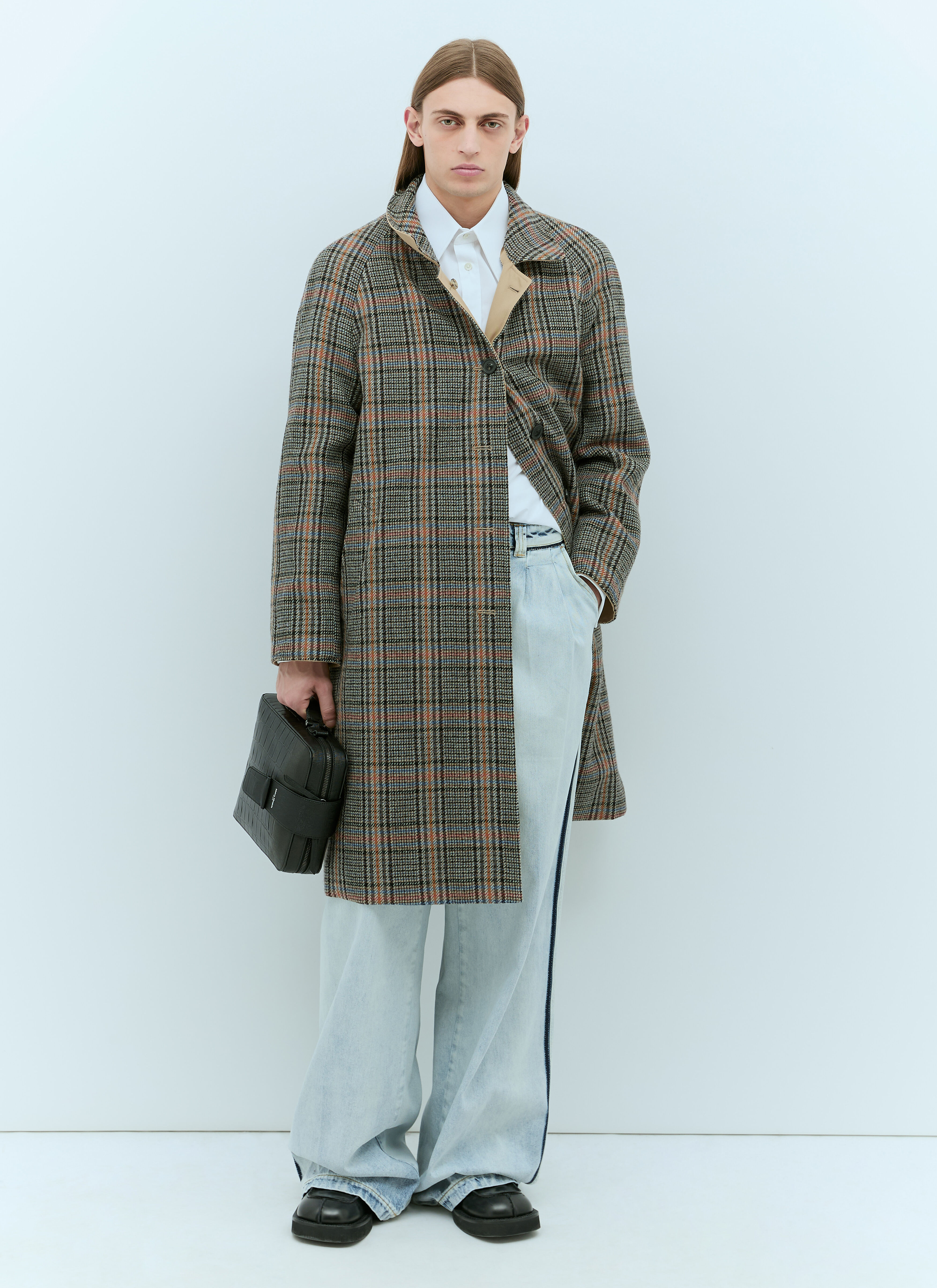 ブランド品専門の Maison Margiela メンズ リバーシブル デコルティケコート の ジャケット・アウター
